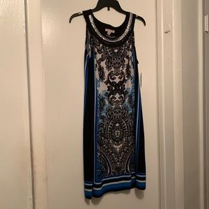 Dress barn  women’s sequin trim Aline dress